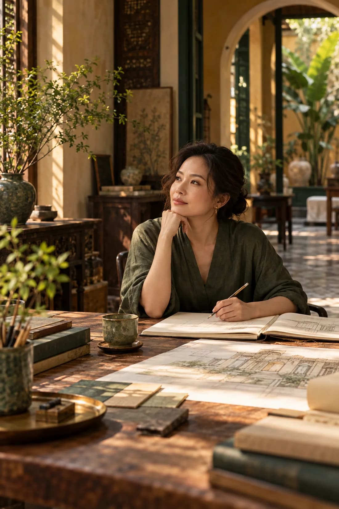 Không gian làm việc sáng tạo cho báo cáo người lớn